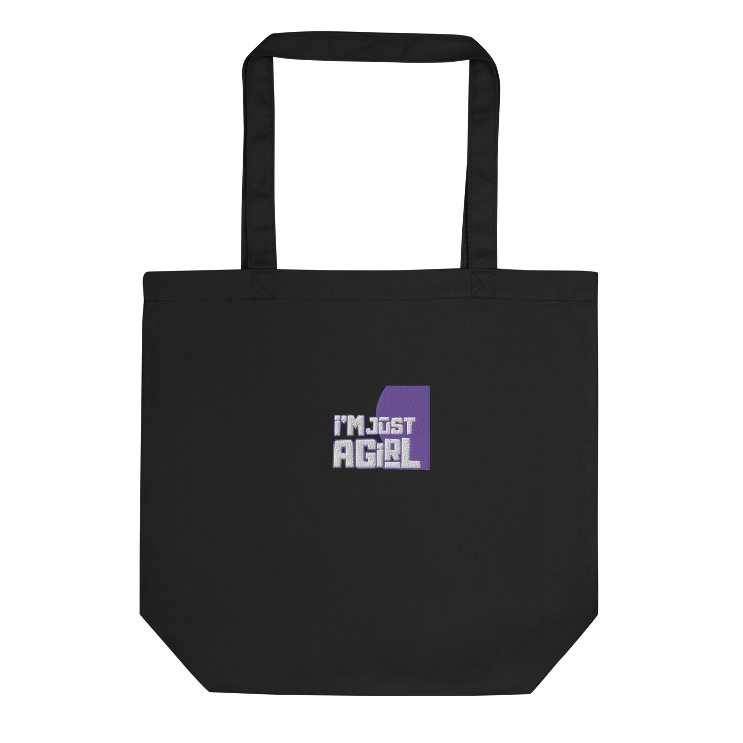 A- GAJI "I'm Just A Girl" Eco-Friendly Tote Bag [Lavender and Purple Colorway]