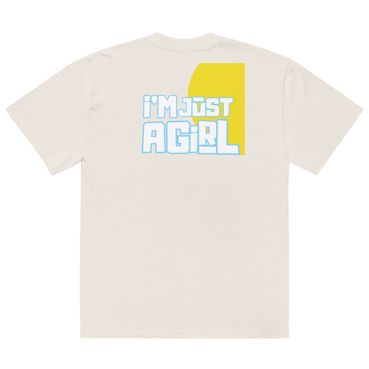 A- GAJI-I'm Just A Girl (sky blue and dandelion yellow colorway)